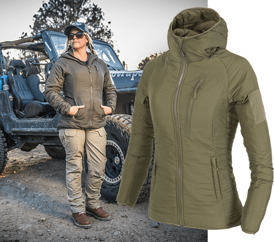 Куртка Helikon Women's Wolfhound Hoodie (Taiga Green) Фото 3